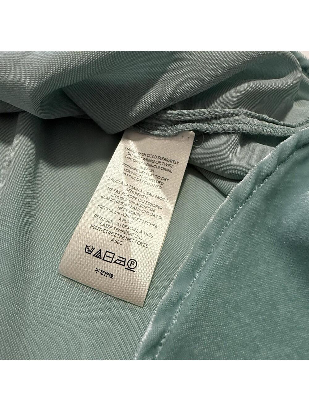 Anthropologie Pilcro Mara Relaxed Velvet Button Down Shirt Top Teal Blue Sz 20W - Picture 12 of 15